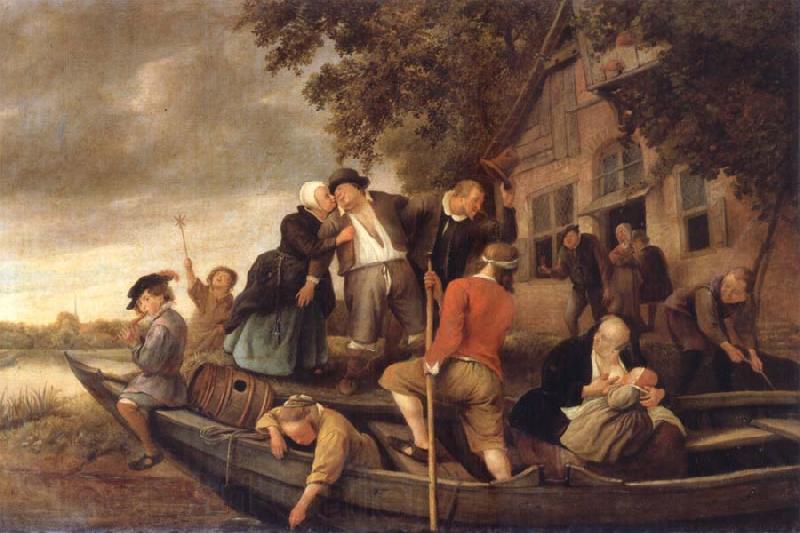 Jan Steen The Merry  Homecoming Norge oil painting art